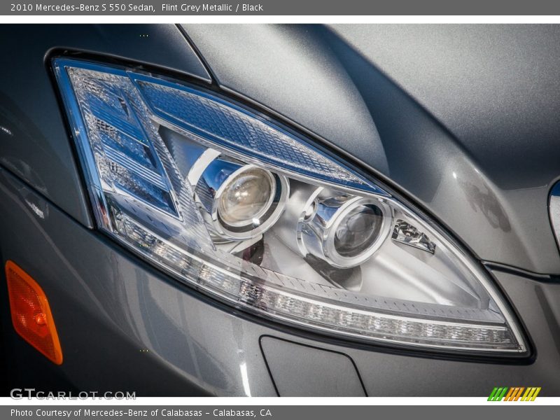 Flint Grey Metallic / Black 2010 Mercedes-Benz S 550 Sedan