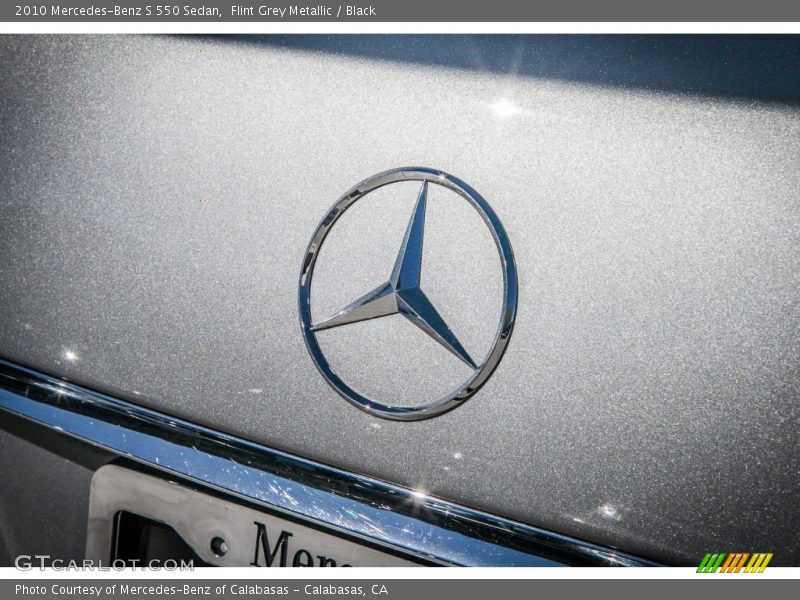 Flint Grey Metallic / Black 2010 Mercedes-Benz S 550 Sedan