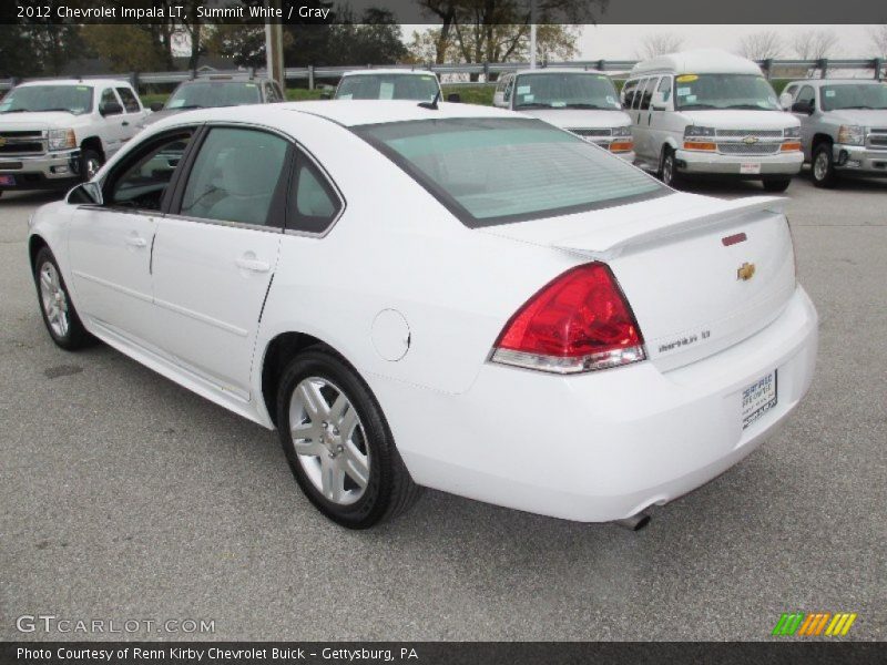 Summit White / Gray 2012 Chevrolet Impala LT