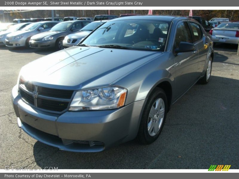 Silver Steel Metallic / Dark Slate Gray/Light Slate Gray 2008 Dodge Avenger SE