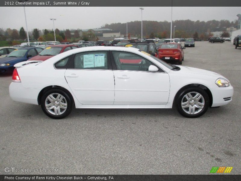 Summit White / Gray 2012 Chevrolet Impala LT