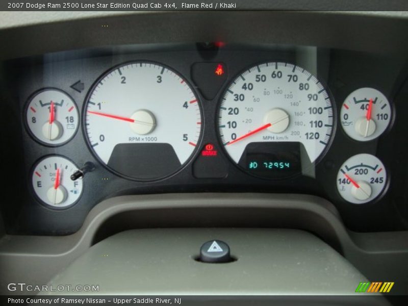  2007 Ram 2500 Lone Star Edition Quad Cab 4x4 Lone Star Edition Quad Cab 4x4 Gauges