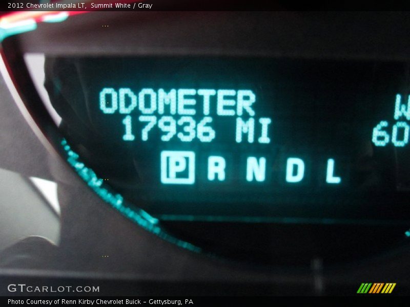 Summit White / Gray 2012 Chevrolet Impala LT