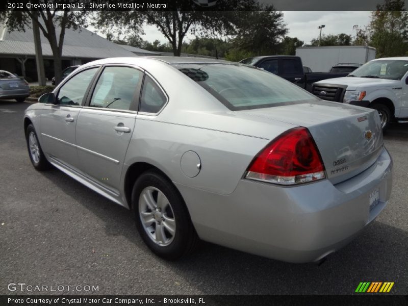 Silver Ice Metallic / Neutral 2012 Chevrolet Impala LS