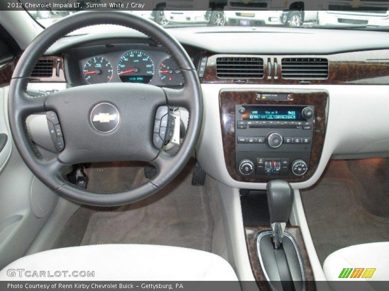 Summit White / Gray 2012 Chevrolet Impala LT