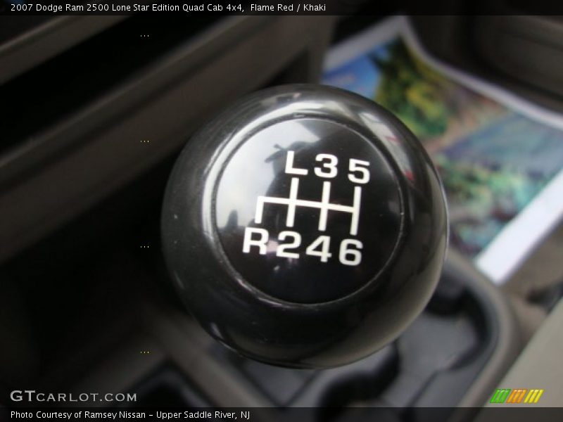 Flame Red / Khaki 2007 Dodge Ram 2500 Lone Star Edition Quad Cab 4x4