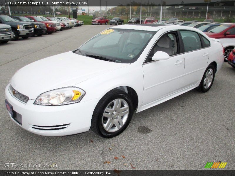 Summit White / Gray 2012 Chevrolet Impala LT