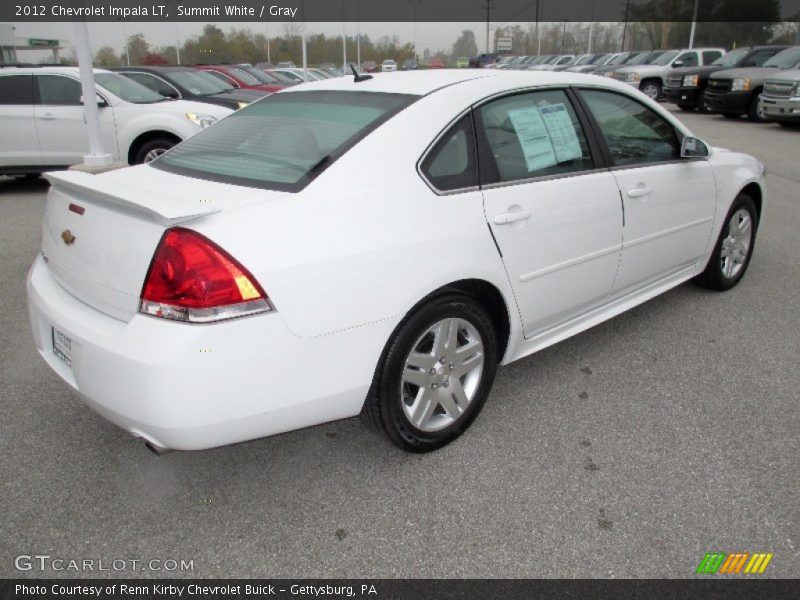 Summit White / Gray 2012 Chevrolet Impala LT