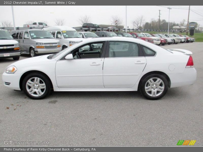 Summit White / Gray 2012 Chevrolet Impala LT