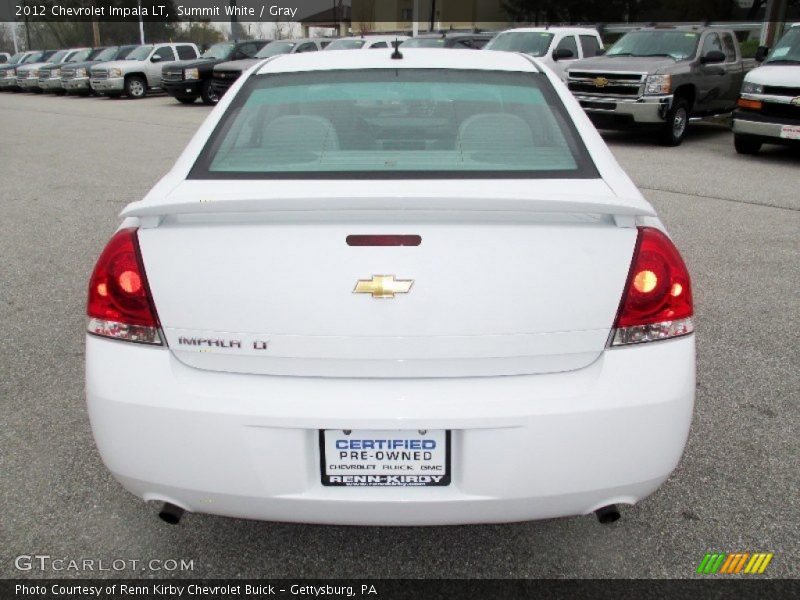 Summit White / Gray 2012 Chevrolet Impala LT