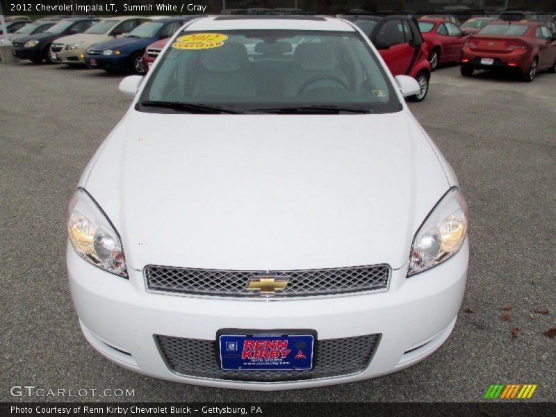 Summit White / Gray 2012 Chevrolet Impala LT