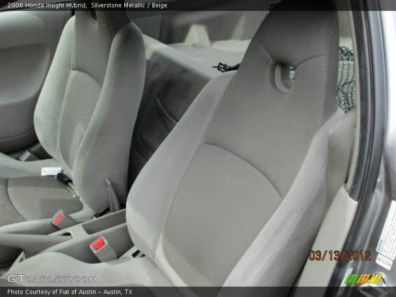 Silverstone Metallic / Beige 2006 Honda Insight Hybrid