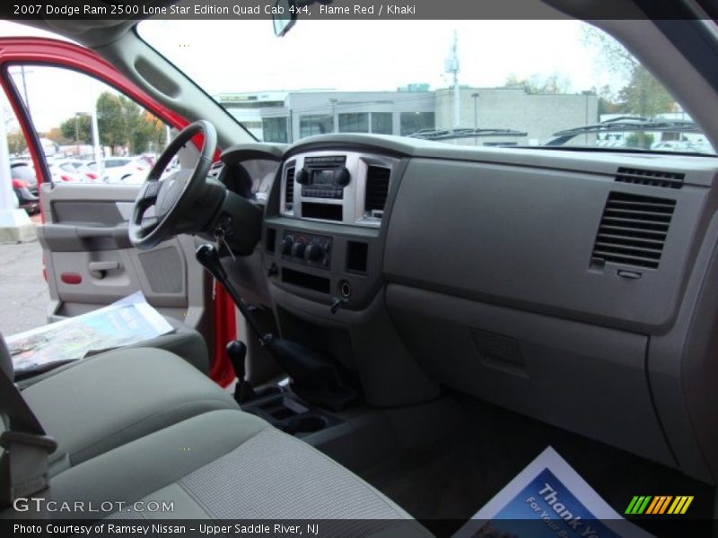 Flame Red / Khaki 2007 Dodge Ram 2500 Lone Star Edition Quad Cab 4x4
