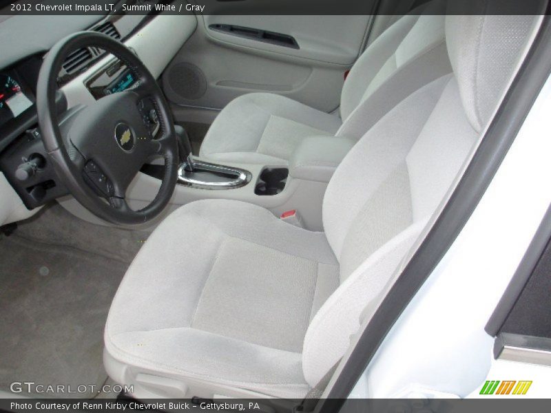 Summit White / Gray 2012 Chevrolet Impala LT