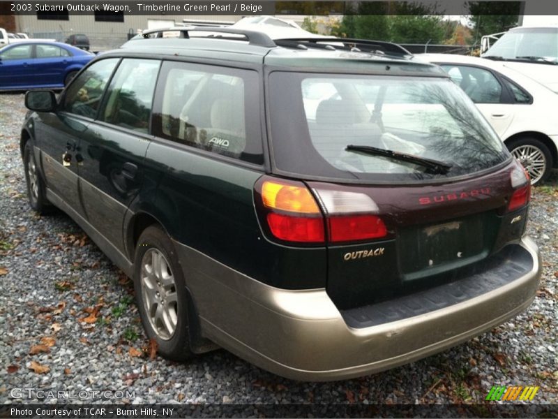 Timberline Green Pearl / Beige 2003 Subaru Outback Wagon
