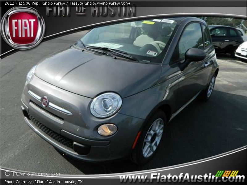 Grigio (Grey) / Tessuto Grigio/Avorio (Grey/Ivory) 2012 Fiat 500 Pop