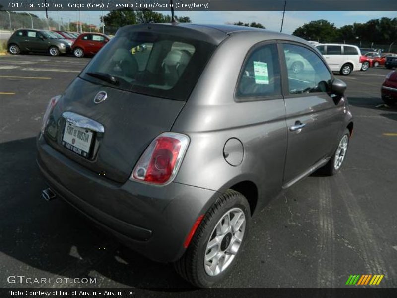 Grigio (Grey) / Tessuto Grigio/Avorio (Grey/Ivory) 2012 Fiat 500 Pop