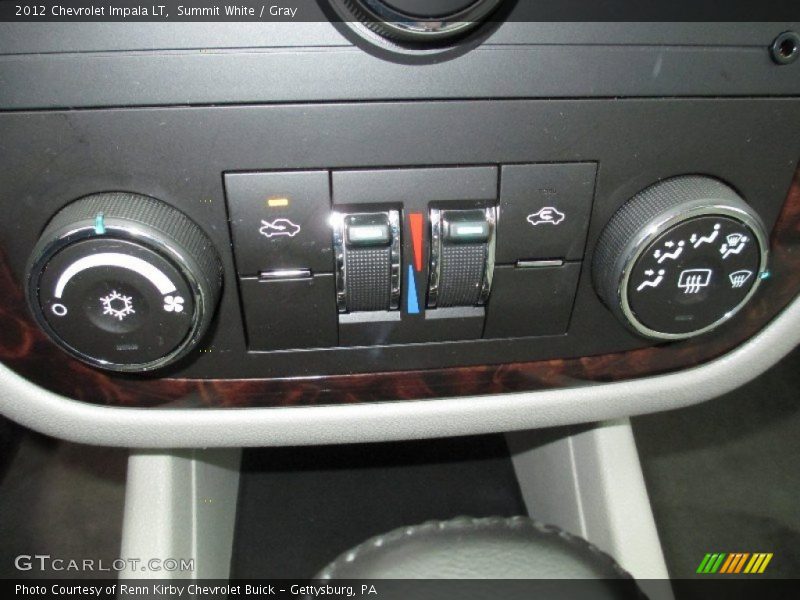 Summit White / Gray 2012 Chevrolet Impala LT
