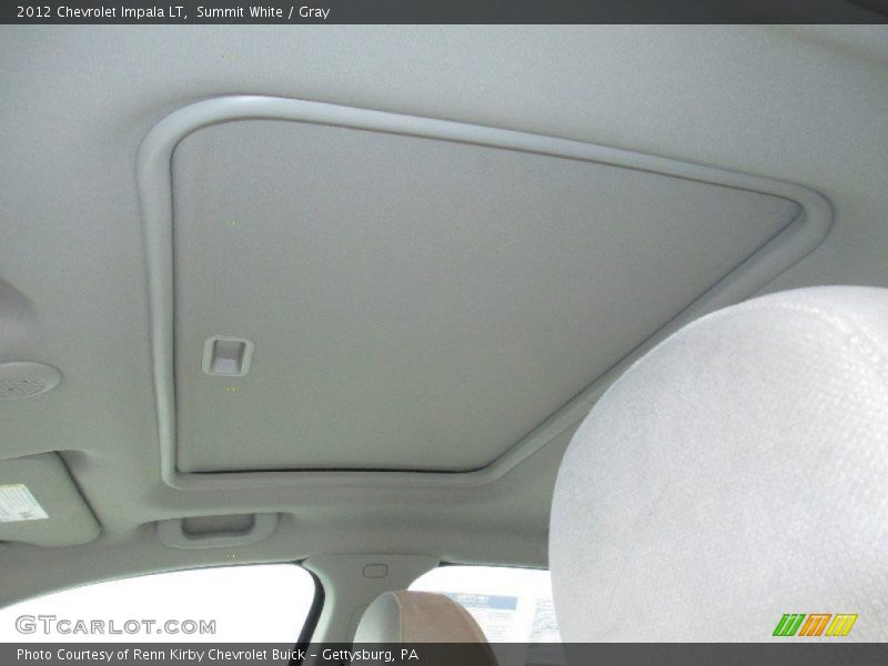 Summit White / Gray 2012 Chevrolet Impala LT