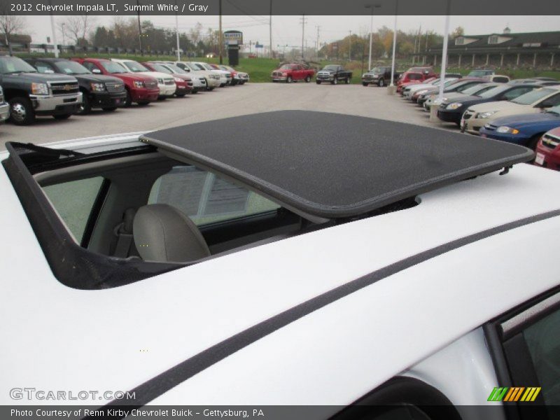 Summit White / Gray 2012 Chevrolet Impala LT