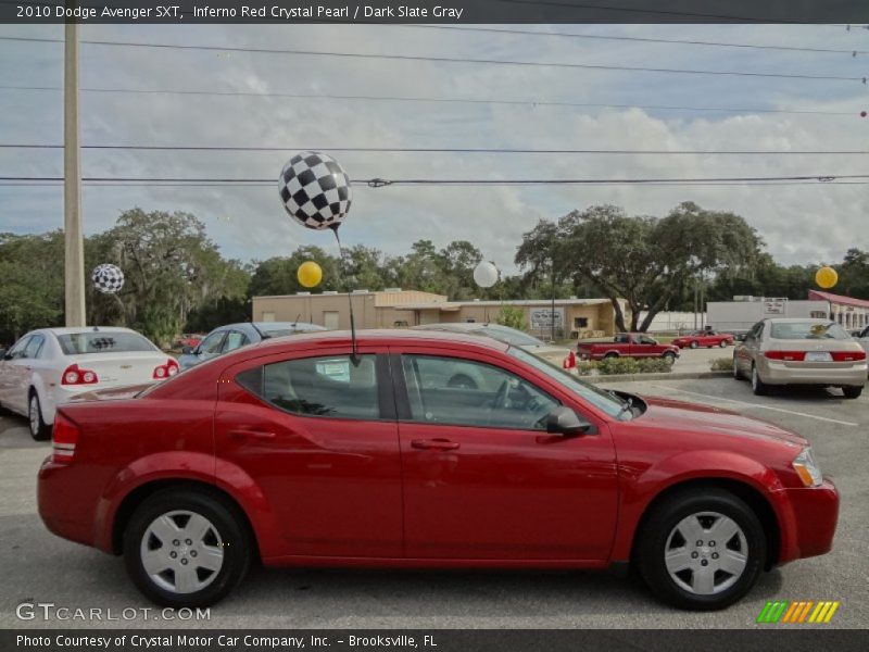Inferno Red Crystal Pearl / Dark Slate Gray 2010 Dodge Avenger SXT