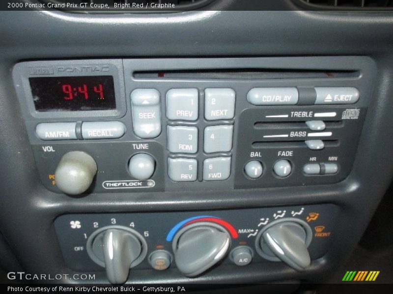 Controls of 2000 Grand Prix GT Coupe
