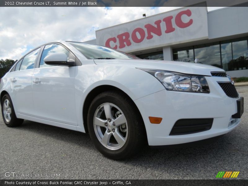 Summit White / Jet Black 2012 Chevrolet Cruze LT