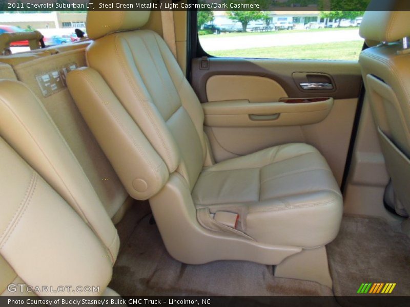 Steel Green Metallic / Light Cashmere/Dark Cashmere 2011 Chevrolet Suburban LT