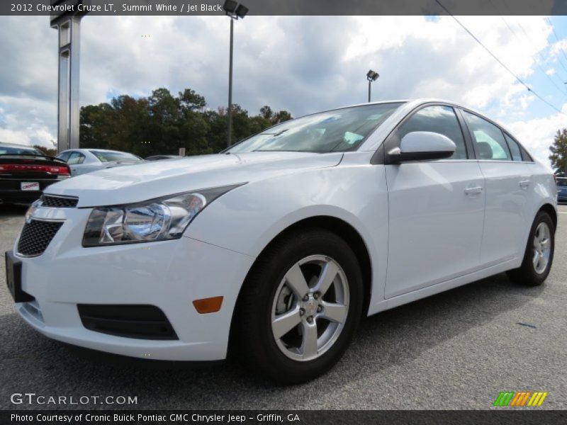 Summit White / Jet Black 2012 Chevrolet Cruze LT