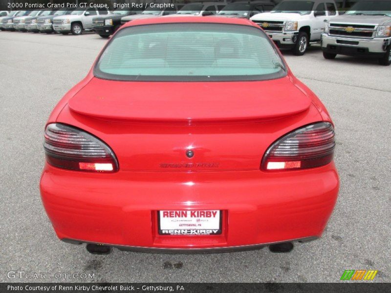 Bright Red / Graphite 2000 Pontiac Grand Prix GT Coupe
