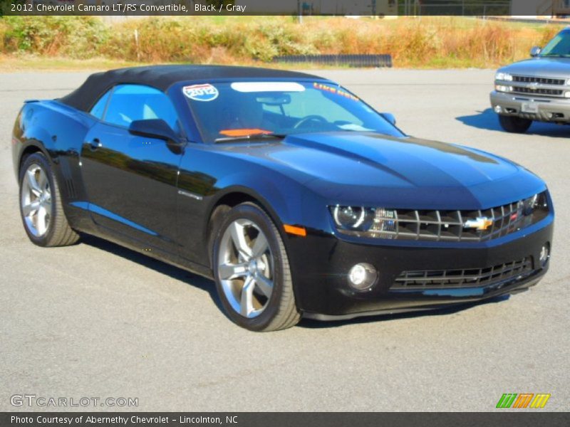 Black / Gray 2012 Chevrolet Camaro LT/RS Convertible
