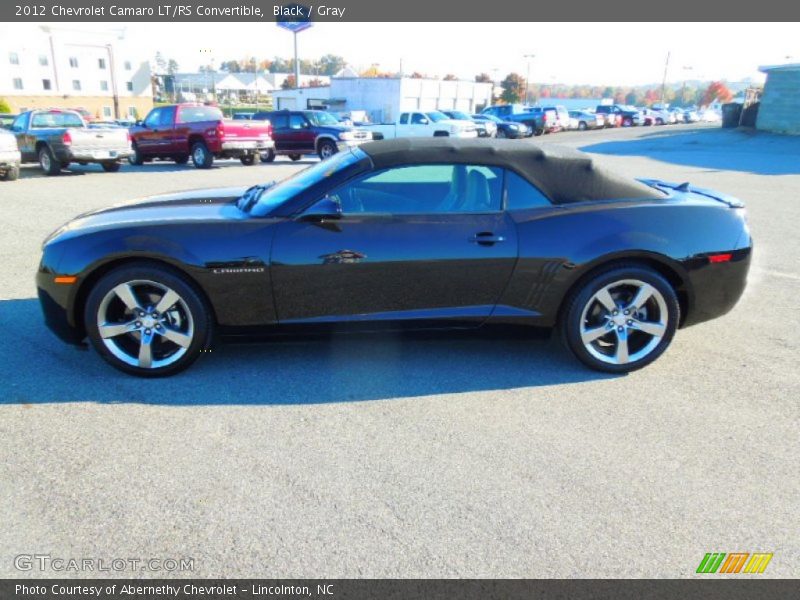 Black / Gray 2012 Chevrolet Camaro LT/RS Convertible