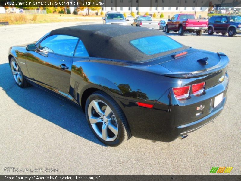 Black / Gray 2012 Chevrolet Camaro LT/RS Convertible