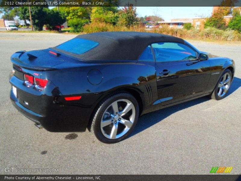 Black / Gray 2012 Chevrolet Camaro LT/RS Convertible