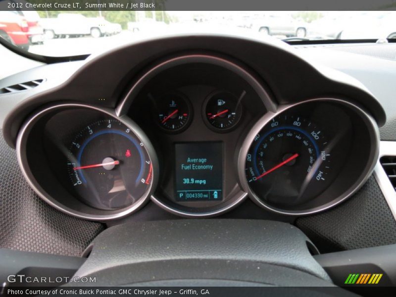Summit White / Jet Black 2012 Chevrolet Cruze LT