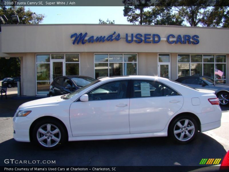 Super White / Ash 2008 Toyota Camry SE
