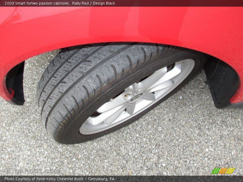 Rally Red / Design Black 2009 Smart fortwo passion cabriolet