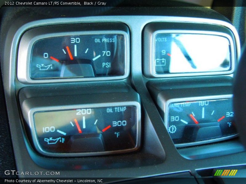 Black / Gray 2012 Chevrolet Camaro LT/RS Convertible