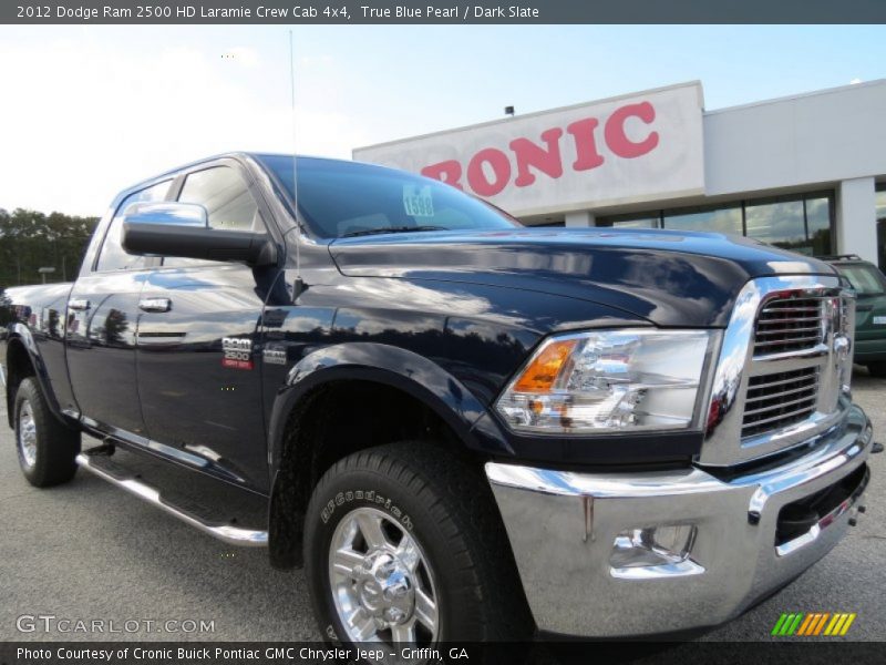 True Blue Pearl / Dark Slate 2012 Dodge Ram 2500 HD Laramie Crew Cab 4x4