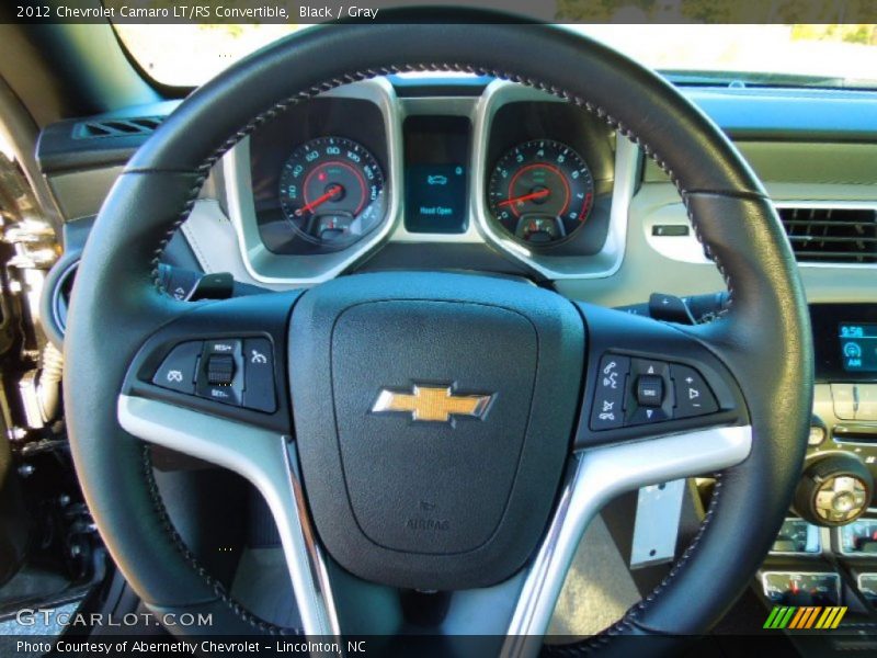 Black / Gray 2012 Chevrolet Camaro LT/RS Convertible