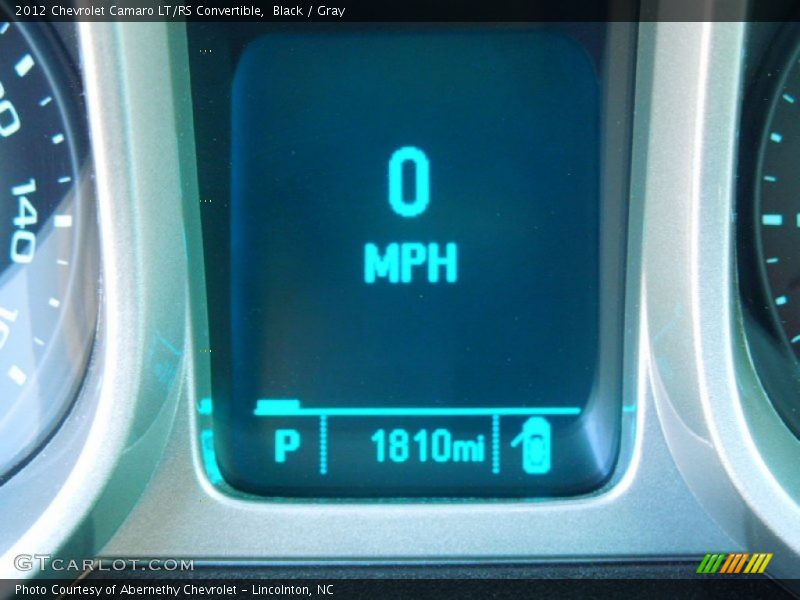Black / Gray 2012 Chevrolet Camaro LT/RS Convertible