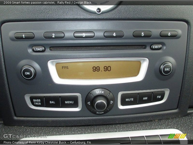 Rally Red / Design Black 2009 Smart fortwo passion cabriolet