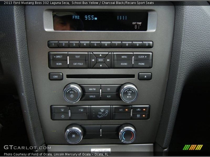 Controls of 2013 Mustang Boss 302 Laguna Seca