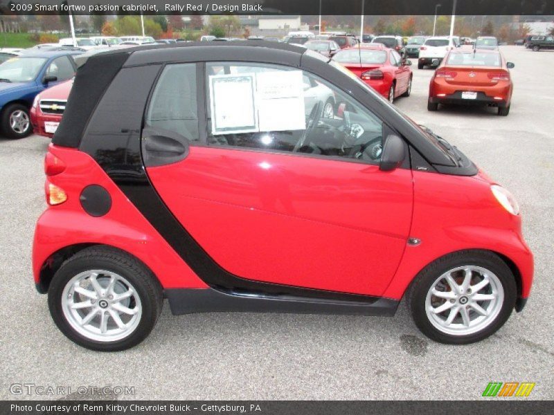 Rally Red / Design Black 2009 Smart fortwo passion cabriolet