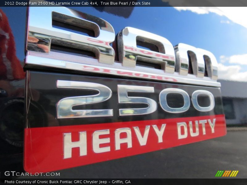True Blue Pearl / Dark Slate 2012 Dodge Ram 2500 HD Laramie Crew Cab 4x4