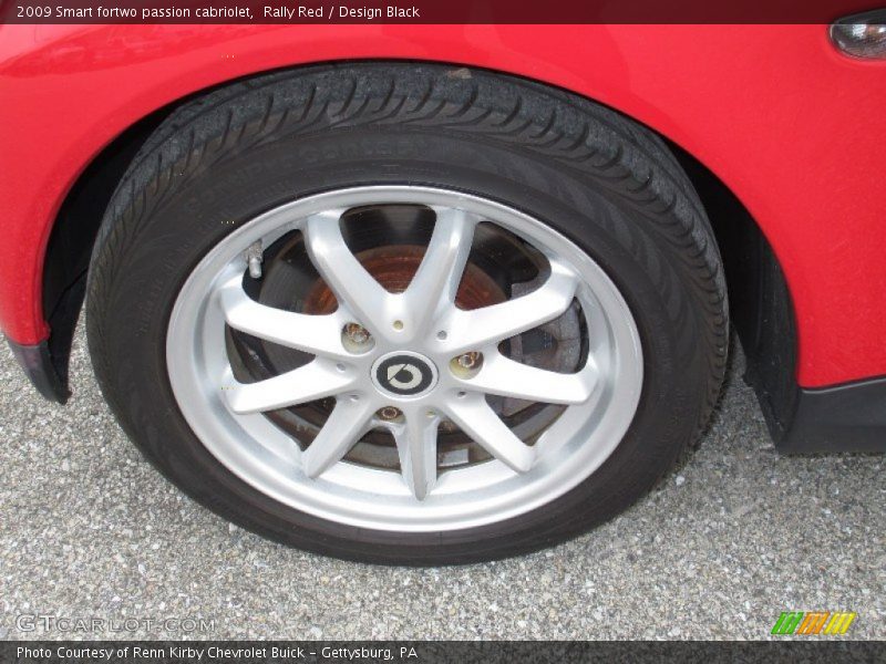 Rally Red / Design Black 2009 Smart fortwo passion cabriolet