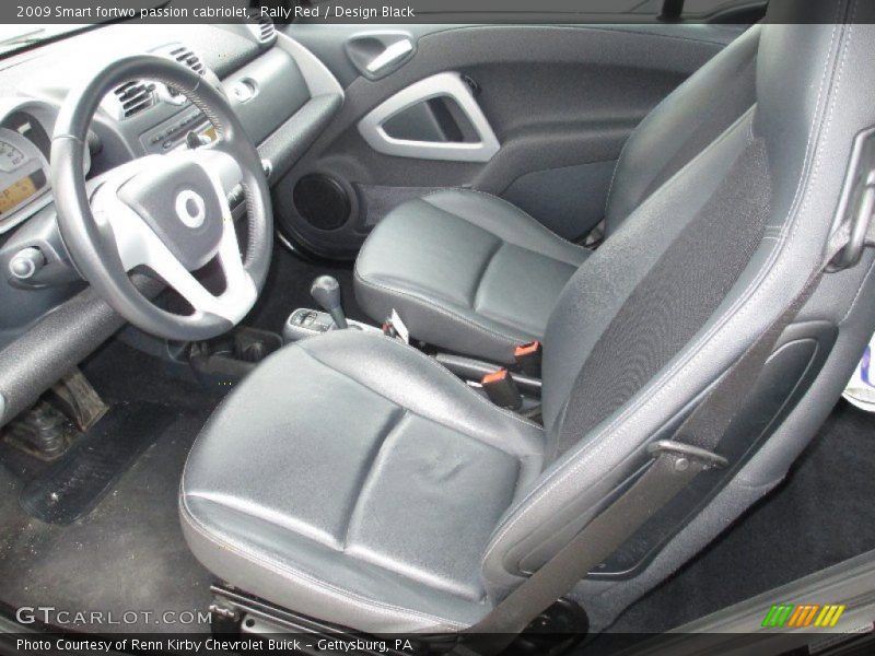 Rally Red / Design Black 2009 Smart fortwo passion cabriolet