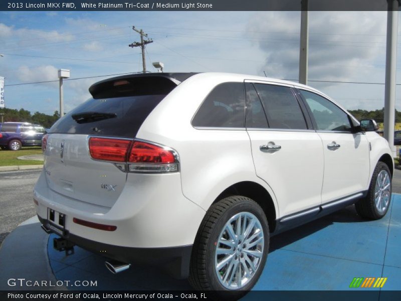 White Platinum Tri-Coat / Medium Light Stone 2013 Lincoln MKX FWD