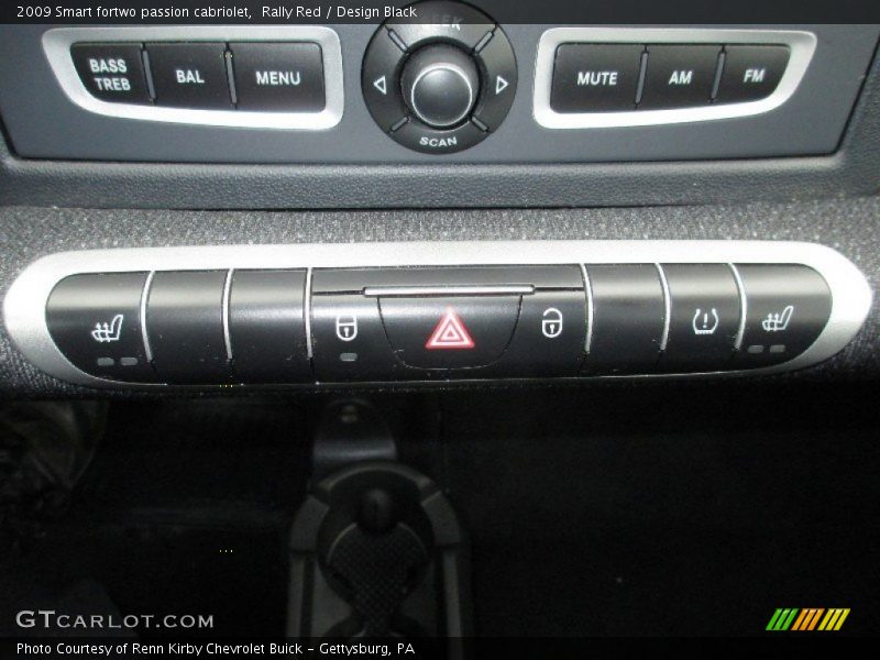 Rally Red / Design Black 2009 Smart fortwo passion cabriolet