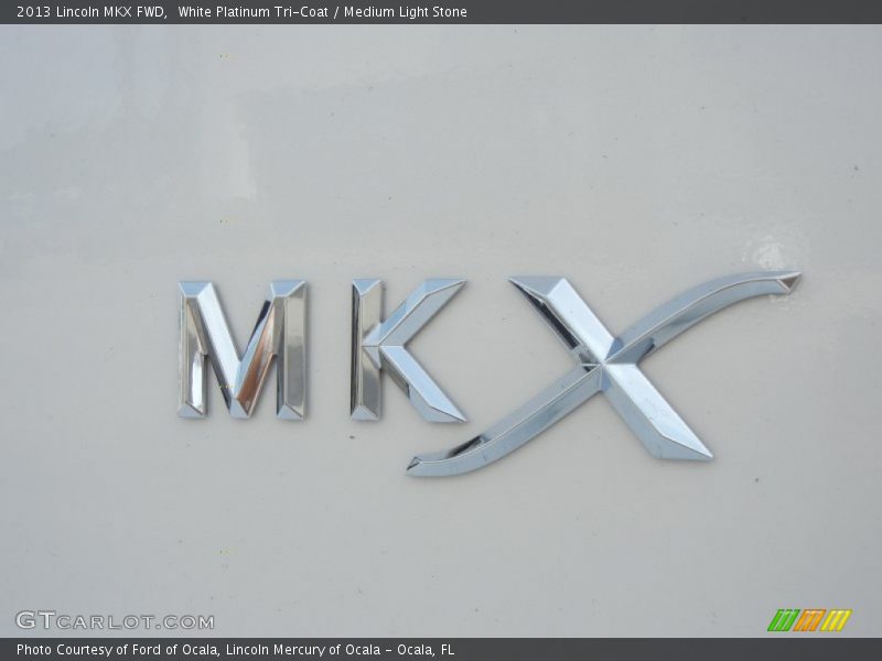 White Platinum Tri-Coat / Medium Light Stone 2013 Lincoln MKX FWD